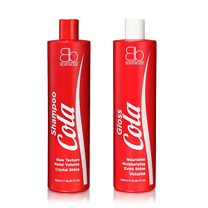 Hair Cola Shampoo 500 мл + Hair Cola Gloss 500 мл (для проведения процедуры с ампулами Hair Cola)