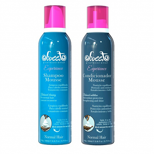 Шампунь + Кондиционер мусс для питания 260 мл Shampoo NORMAL HAIR Sweet Hair Professional, цена 3 800 руб.