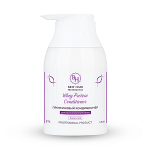 Кондиционер для волос Brit Hair Group Whey Protein Conditioner бальзам протеиновый, трихологический для восстановления и роста 300 мл Бразилия